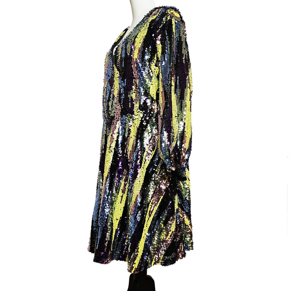 Eloquii Multicolor Sequin Midi Dress - Picture 4 of 6